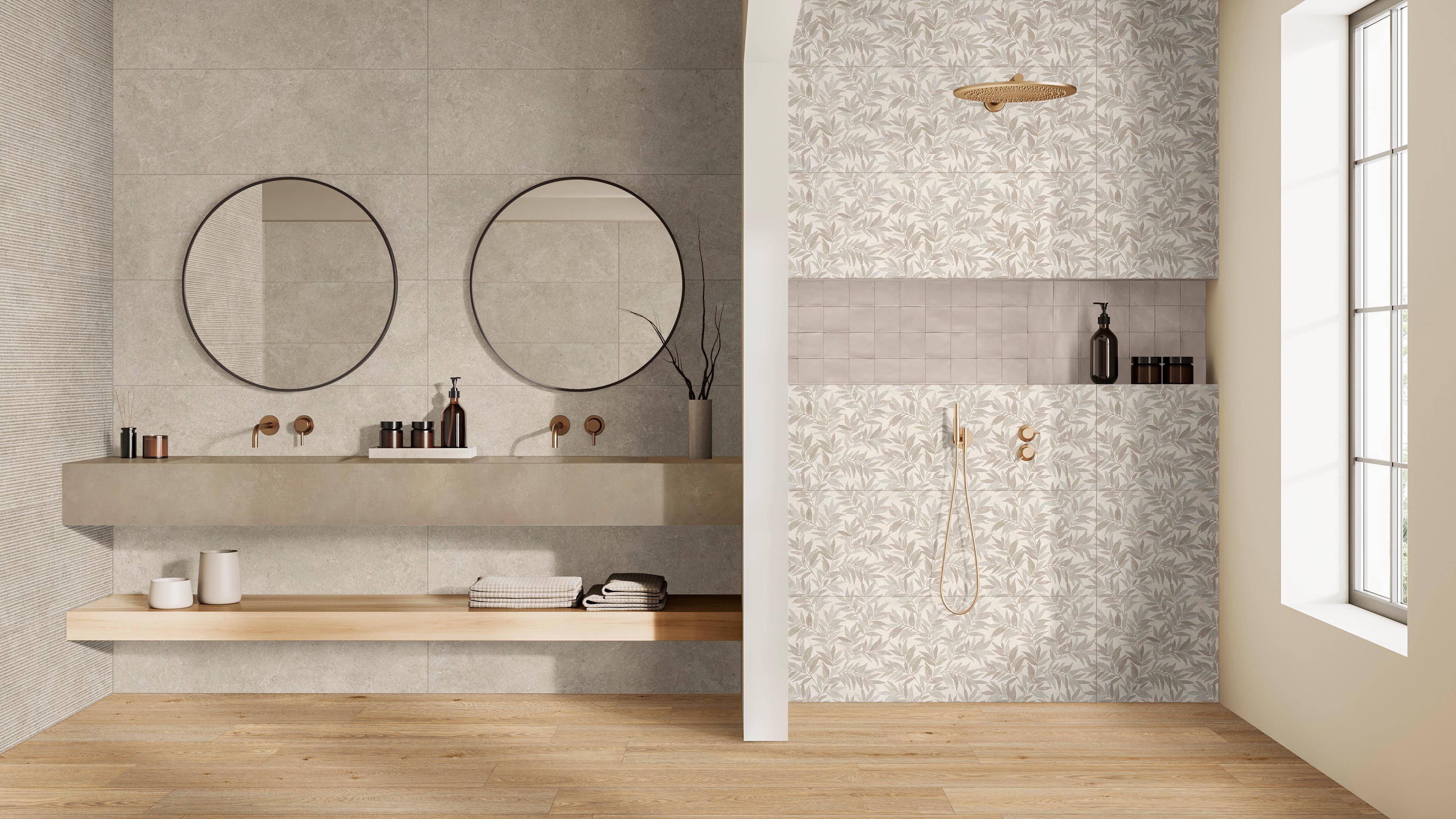 Wandtegel 400X1200 Taupe 6mm Mat Ret.